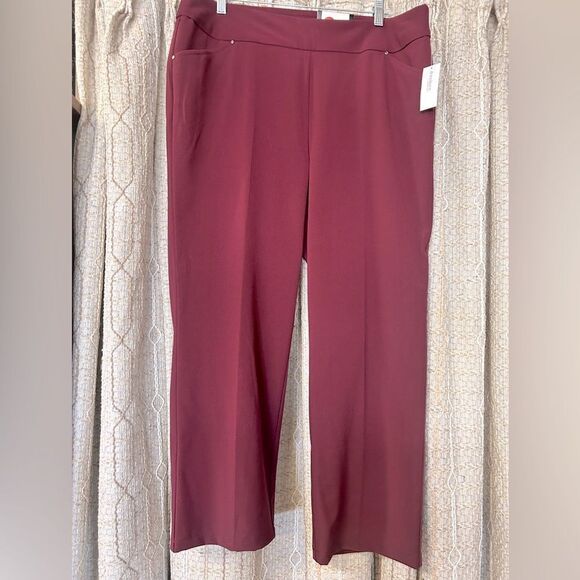 14 Roz & Ali red pants - Picture 1 of 7